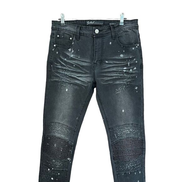 Switch Remarkable Black Jeans -nSlim Tapered Fit - Sz 32x30 -Excellent Condition - Picture 4 of 9